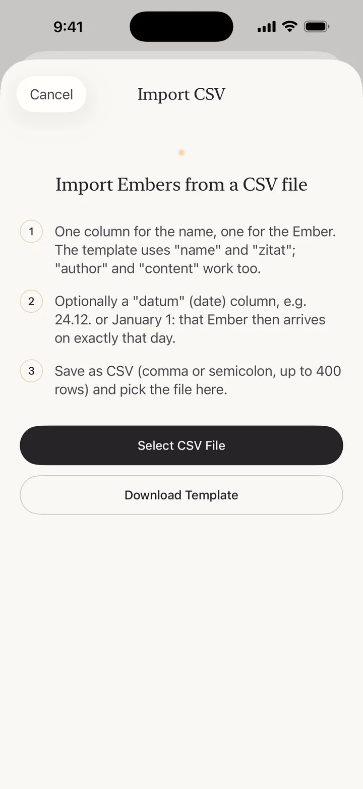 Adding a new Ember in the Re:Ember app